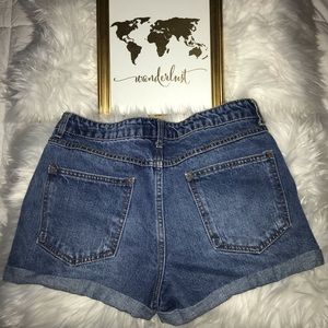 Denim shorts